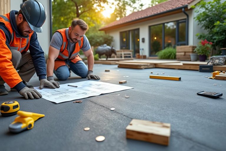 Prix au mètre carré d’une dalle béton extérieure : tarifs moyens et facteurs de coût