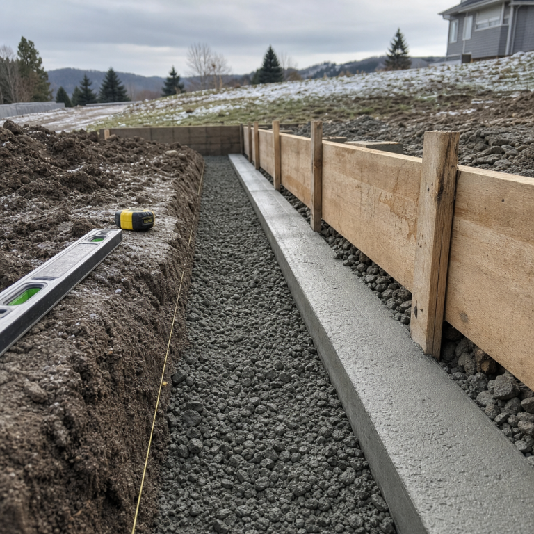 Quelle fondation prévoir pour un muret de 60 cm de hauteur ?